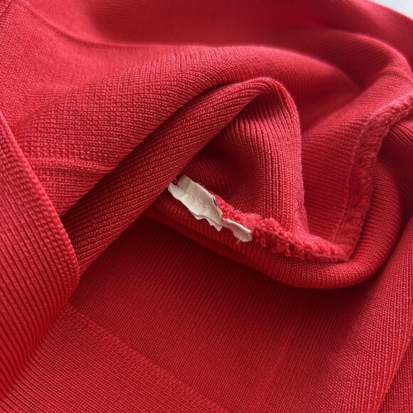 Bebe Deep V Zipper Bodycon Dress ASO Isabelle Lightwood - Picture 7 of 9